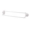 Double pole towel bar with suction cup