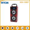 Shiny LED Portable Wooden Bluetooth Speaker With USB Micro SD FM Aux in Function