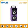 Shiny LED Portable Wooden Bluetooth Speaker With USB Micro SD FM Aux in Function