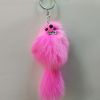 Rabbit Fur Ball Keychain Bag Plush Car Key Ring Car Key Pendant