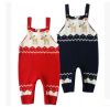2017 Christmas Overalls Jumpsuits For Baby Xmas Deer Overalls Newborn Babie Woollen Suspender Jumpsuits Infants Toddlers Rompers For 0-2T