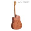 2016 latest design popular natural color spruce acoustic guitar