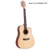 2016 latest design popular natural color spruce acoustic guitar