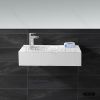 Acrylic wall mounted wash basin, floor standing wash basin