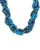 Twisted blue necklace