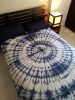 Shibori bed cover with 2 pillow covers