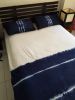 Shibori bed cover with 2 pillow covers