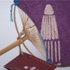 Bamboo Hand Fan With Cloth Face