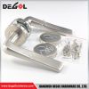 Jiangmen hardware stainless steel solid types of door lever handle on rose