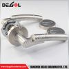 Custom solid lever type european decorative door handle stainless steel