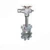 A216 WCB flange type knife gate valve with hand wheel