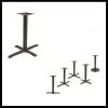 outdoor aluminum metal steel iron dining restaurant cast table bases