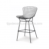 metal frame swivel barstool with back for hot sale 