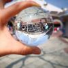 Clear Crystal Ball Personalized Crystal Sphere Globe For Decorative