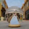 Clear Crystal Ball Personalized Crystal Sphere Globe For Decorative