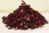 dried split ginger, raw cashew nut, hibiscus flower and sesame seed