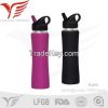 High quality 304single wall red stainless steel sport water bottle for