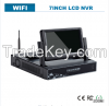 wireless LCD nvr wifi kit with IP camera