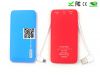 new 2014 polymer slim power banks 5000mah built-in cable