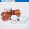 Plastic straight round foundation airless bottle