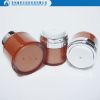 Plastic straight round foundation airless bottle