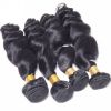 Natural Black Brazilian Loose Wave Hair Virgin Human Hair Weaves