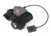 Tactical airsoft hunting flashlight DBAL-D2 Dual Beam Aiming Laser Red  with R LED Illuminator Class 1