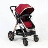 foldable 3 in 1 boys toddlers rose red recommended baby stroller 