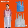 Homeuse Clean Beauty Salon Dailyuse Waterproof Poncho Disposable Plastic PE Aprons for Adults