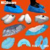 Anti-skid Waterproof Disposable Blue Plastic PP SMS PE CPE Shoe Covers