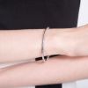 17-20cm Antique finish round snake chain 925 sterling silver DIY bracelets for women