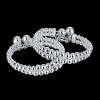wholesale classic 990 sterling silver unisex men and women jewelry custom bead bracelets