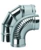 Chimney Flue Pipe, Elbow - Single Wall Stainless Steel AISI 304/316L