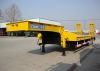 CIMC 60 t hydraulic low bed trailer excavator transport semi trailer dimension of 16m 3 axles