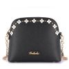 2017 spring new Korea fashion shell bag chain bag shoulder bag cross body bag with rivets flower for girls and ladies