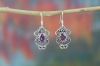 Beautiful 925 Sterling Silver Amethyst Gemstone Earring