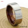 2017 HOT SELLING new product KOA WOOD INLAID TUNGSTEN RINGS