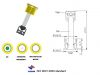 battery charge indicator for car battery with 1 balls B202