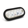 LED 6'' Sealed Oval Stop, Turn , Tail Light With Grommet and Plug -  Clear