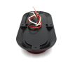 LED 6'' Sealed Oval Stop, Turn , Tail Light With Flange and Plug -  Red