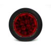 LED 4" Sealed Round Stop, Turn, Tail Light With Grommet and Plug -  Red