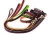 A whole set Adjustable Lock switch durable dog collar and dog leash nylon PU leather