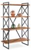 SHIMING FURNITURE MS-3503 wooden showcase with iron frame