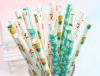 Decorative Paper Straws Summer Party Drinking Straws for Hawaiian Birthday Wedding Party Decoration