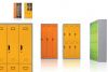 High quality cold rolled steel moisture proof wide 6 door wardrobe