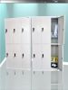 High quality cold rolled steel moisture proof wide 6 door wardrobe