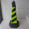 green black flexible square road cone, green black flexible square traffic cone