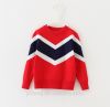 Fashion Color Patchwork Children Sweater Baby Boy Sweater Designs