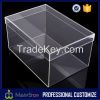 Clear square acrylic display box design for shoe China