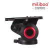 miliboo 65mm bowl size Professional  Fluid  Head for monopod tripod  quick release plates MYT801 360 Dgrees Aluminum video DSLR